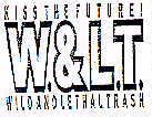 KISS THE FUTURE! W. & L.T. WILD AND LETHAL TRASH - לוגו סימן מסחר