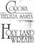 CORONA TIERRA SANTA HOLY LAND WREATH - לוגו סימן מסחר