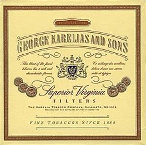 GEORGE KARELIAS and SONS SUPERIOR VIRGINIA FILTERS fine tobaccos since 1888 - לוגו סימן מסחר רשום