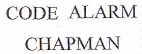 CODE ALARM CHAPMAN - לוגו סימן מסחר