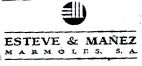 ESTEVE & MANEZ MARMOLES, S.A. - לוגו סימן מסחר