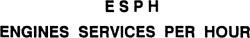 ESPH ENGINES SERVICES PER HOUR - לוגו סימן מסחר רשום
