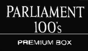 PARLIAMENT 100'S PREMIUM BOX - לוגו סימן מסחר רשום