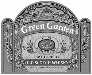Green Garden FINEST COTCH WHISKY IMPORTED OLD SCOTCH WHISKY distilled and blended in scotland - לוגו סימן מסחר רשום