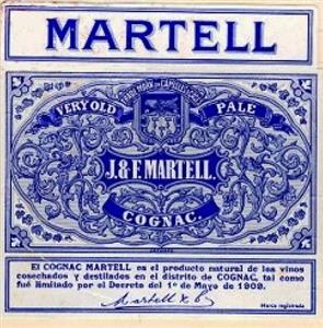 MARTELL J&EMARTELL COGNAC very old pale - לוגו סימן מסחר