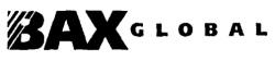 BAX GLOBAL - לוגו סימן מסחר רשום