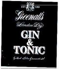 Greenall's London Dry Gin & Tonic - לוגו סימן מסחר