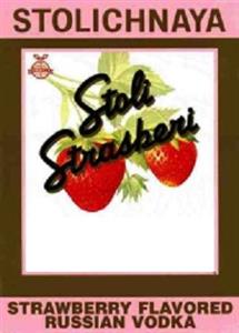 STOLICHNAYA Stoli Strasberi strawberry flavored russian vodka - לוגו סימן מסחר רשום