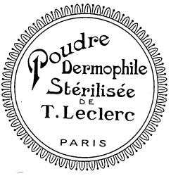 Poudre Dermophile Sterilisee de T.Leclerc PARIS - לוגו סימן מסחר רשום