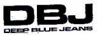 DBJ DEEP BLUE JEANS - לוגו סימן מסחר
