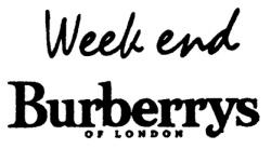 Weekend Burberrys OF LONDON - לוגו סימן מסחר רשום