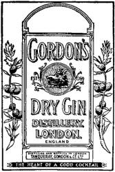 GORDON`S DRY GIN DISTILLERY LONDON TANQUERAY GORDON & CO LTD THE HEART OF A GOOD COCKTAIL - לוגו סימן מסחר