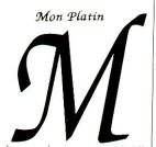 Mon Platin M - לוגו סימן מסחר רשום