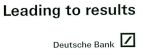 Leading to results Deutsche Bank - לוגו סימן מסחר
