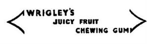 WRIGLEY'S JUICY FRUIT CHEWING GUM - לוגו סימן מסחר רשום