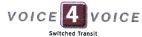 VOICE 4 VOICE Switched Transit - לוגו סימן מסחר