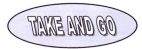 TAKE AND GO - לוגו סימן מסחר