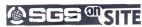 SGS on SITE - לוגו סימן מסחר