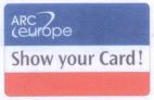 ARC europe Show your Card! - לוגו סימן מסחר