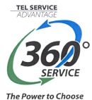 TEL SERVICE ADVANTAGE 360° SERVICE The Power to Choose - לוגו סימן מסחר