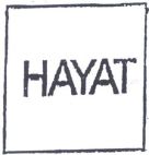 HAYAT - לוגו סימן מסחר