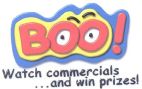 BOO! Watch commercials ... and win prizes! - לוגו סימן מסחר