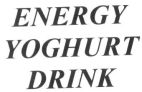 ENERGY YOGHURT DRINK - לוגו סימן מסחר