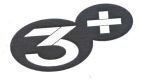 + 3 - לוגו סימן מסחר