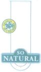 SO NATURAL elaborado con 100% soja orjanica - לוגו סימן מסחר