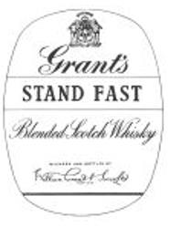 GRANT'S STAND FAST blended scotch whisky - לוגו סימן מסחר