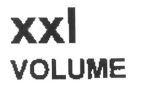 xxl VOLUME - לוגו סימן מסחר