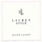 RLL LAUREN STYLE RALPH LAUREN - לוגו סימן מסחר רשום