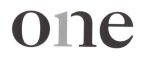 one - לוגו סימן מסחר רשום
