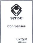 SENSE CON SENSES UNIQUE SKIN CARE - לוגו סימן מסחר