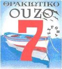 THRAKIOTIKO  OUZO 7 EXPORT - לוגו סימן מסחר רשום
