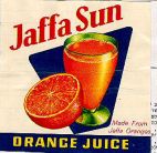 JAFFA SUN  ORANGE JUICE - לוגו סימן מסחר