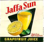 JAFFA SUN  GRAPEFRUIT JUICE - לוגו סימן מסחר