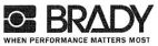 BRADY WHEN PERFORMANCE MATTERS MOST - לוגו סימן מסחר