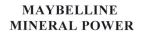MAYBELLINE MINERAL POWER - לוגו סימן מסחר רשום