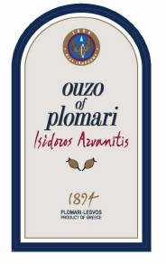 OUZO OF PLOMARI ISIDOROS ARVANITIS 1894 PLOMARI LESVOS PRODUCT OF GREECE ETOS IDRUAEOS - לוגו סימן מסחר רשום