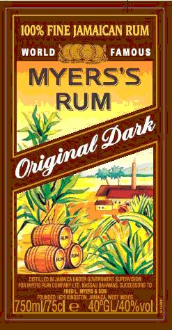 MYERS'S RUM - לוגו סימן מסחר רשום