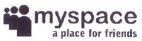 MYSPACE A PLACE FOR FRIENDS - לוגו סימן מסחר