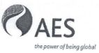 AES the power of being global - לוגו סימן מסחר