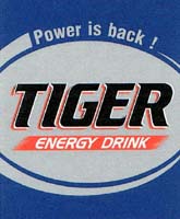 TIGER   ENERGY DRINK   Power is back ! - לוגו סימן מסחר