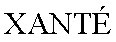 XANTE - לוגו סימן מסחר רשום