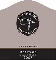 TEPERBERG FAMILY ESTATE    TEPERBERG MERITAGE ELLA VALLEY 2007 - לוגו סימן מסחר