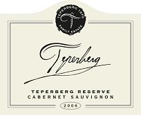 TEPERBERG 1870 FAMILY ESTATE   TEPERBERG  TEPERBERG RESERVE CABERNET SAUVIGNON 2006 - לוגו סימן מסחר