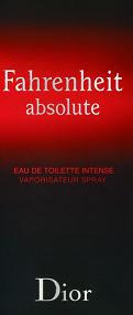 Fahrenheit absolute Dior  EAU DE TOILETTE INTENSE - לוגו סימן מסחר