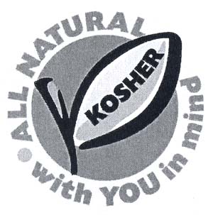 ALL NATURAL with YOU in mind  KOSHER - לוגו סימן מסחר רשום