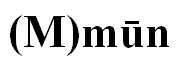 (M) mun - לוגו סימן מסחר